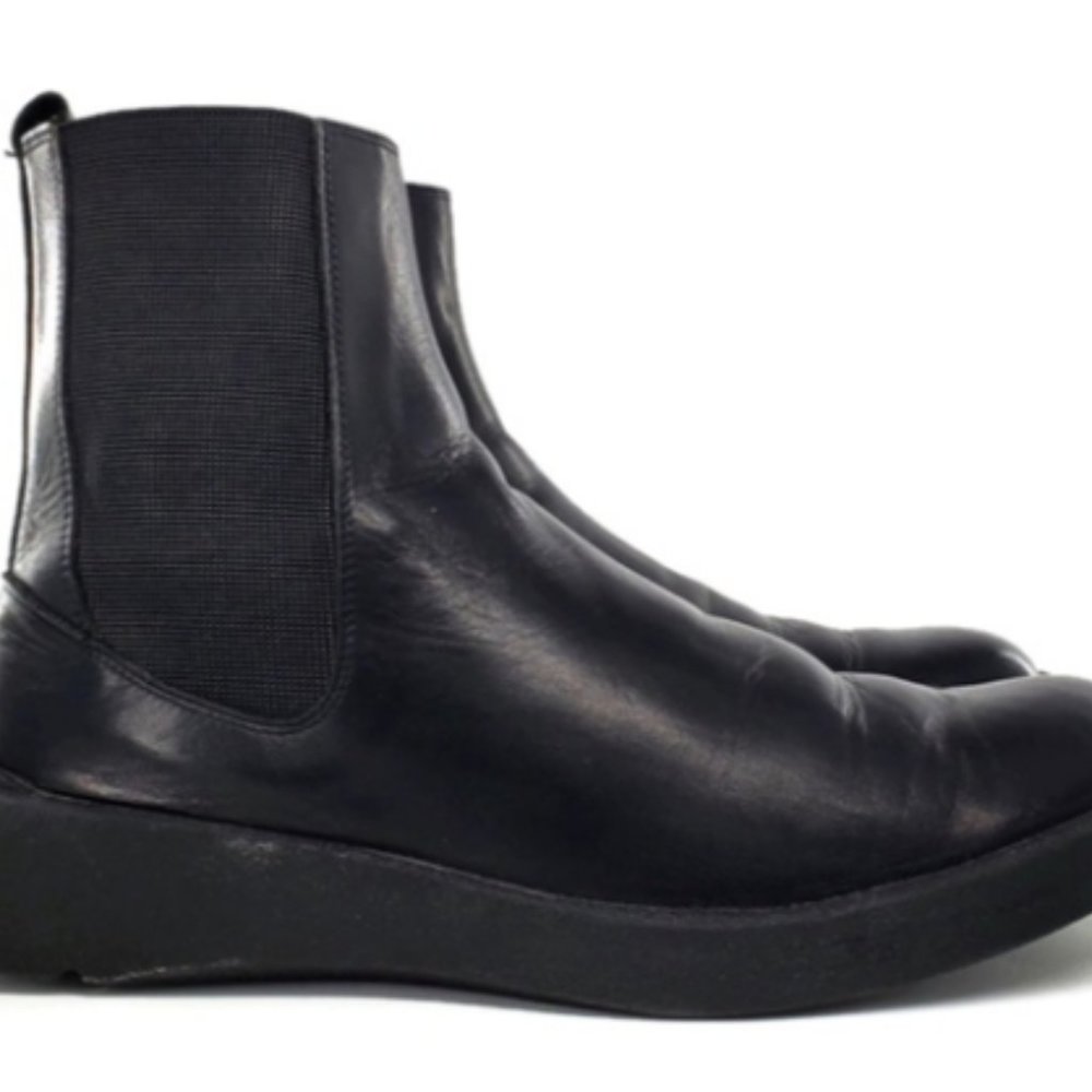 Bally Sesvenna Black Leather Pull-On Comfort Chelsea Boots - Picture 5 of 13